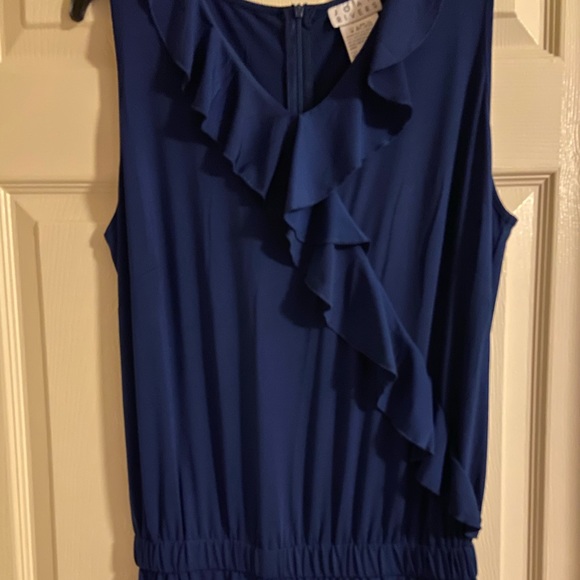 NWOT💙Joan Rivers Ruffled Sleeveless Jumpsuit - Picture 2 of 16